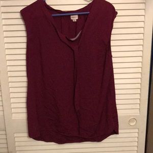 Merona Plum Sleeveless Blouse